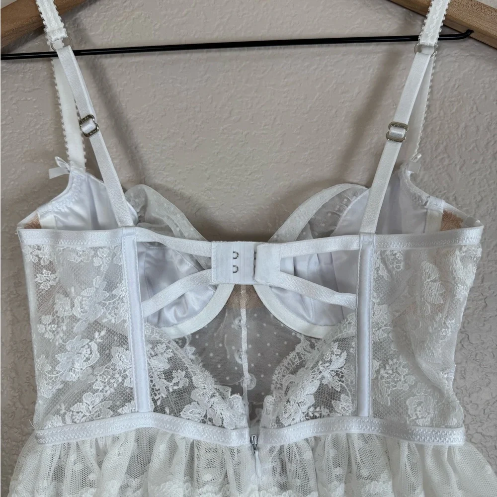 For Love and Lemons Love Story Slip Dress in White size XS NEW $159 VS Bride - Picture 16 of 16